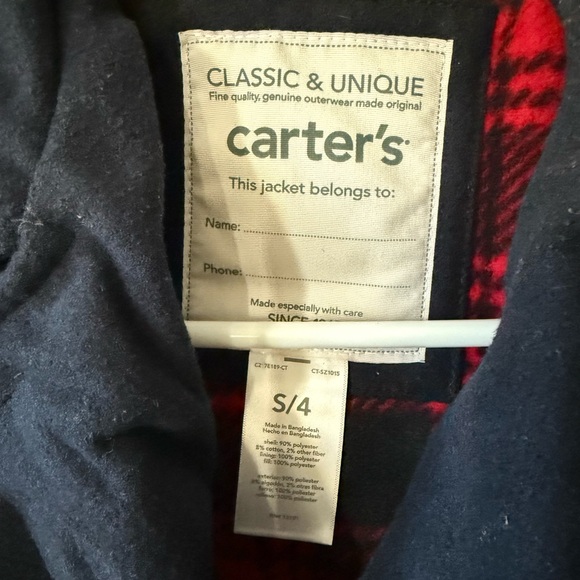 Carter’s Kid’s Peacoat, Size 4 - Picture 3 of 3